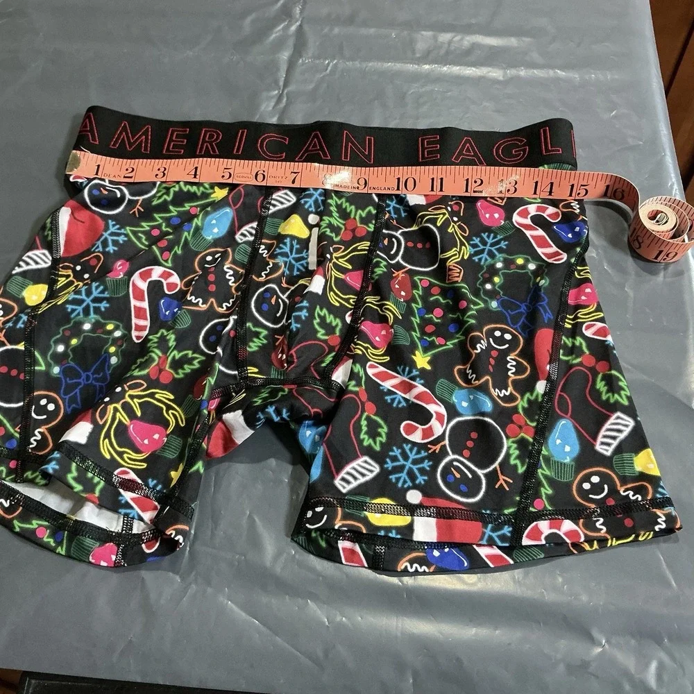 American Eagle Flex Men's M Boxer Briefs Christmas Holiday Gingerbread NWOT